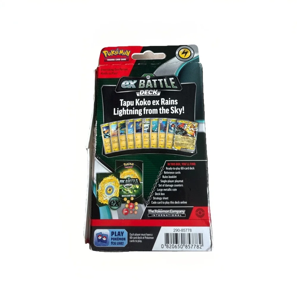 Pokemon TCG EX Battle Deck Tapu Koko EX 60 Cards New Sealed - Picture 2 of 4